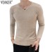 2018 Autumn New Men's Sexy V-Neck  Sweaters Pullover Male Solid Color Slim Fit Black Gray Sweater Tops Knitted Pullovers S-2XL