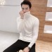 2018 Autumn New Men's Turtleneck Sweaters Male Black Gray Sexy Slim Fit Knitted Pullovers Solid Color Casual Sweaters Knitwear