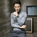 2018 Autumn New Men's Turtleneck Sweaters Male Black Gray Sexy Slim Fit Knitted Pullovers Solid Color Casual Sweaters Knitwear