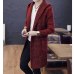 2018 Autumn Winter New Men's Long Sweatercoat Solid Color Long Sleeve Hooded Sweater Coat Outerwear Men Casual Sweater Cardigan