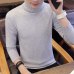 2018 Autumn Winter New Men's Turtleneck Sweater Solid Color Knitted Pullover Sweaters Male Casual High Neck knitwear M-3XL