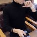 2018 Autumn Winter New Men's Turtleneck Sweater Solid Color Knitted Pullover Sweaters Male Casual High Neck knitwear M-3XL