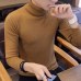 2018 Autumn Winter New Men's Turtleneck Sweater Solid Color Knitted Pullover Sweaters Male Casual High Neck knitwear M-3XL