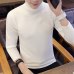 2018 Autumn Winter New Men's Turtleneck Sweater Solid Color Knitted Pullover Sweaters Male Casual High Neck knitwear M-3XL