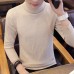 2018 Autumn Winter New Men's Turtleneck Sweater Solid Color Knitted Pullover Sweaters Male Casual High Neck knitwear M-3XL