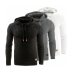 2018 Brand Long Sleeve Solid Color Hooded Mens Sweater Tracksuit Pullovers Casual Sweater Men Sportswear