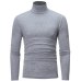 2018 New Autumn Winter Men'S Sweater Men'S Turtleneck Solid Color Casual Sweater Men's Slim Fit Brand Knitted Pullovers