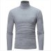 2018 New Autumn Winter Men'S Sweater Men'S Turtleneck Solid Color Casual Sweater Men's Slim Fit Brand Knitted Pullovers