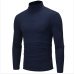 2018 New Autumn Winter Men'S Sweater Men'S Turtleneck Solid Color Casual Sweater Men's Slim Fit Brand Knitted Pullovers