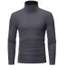 2018 New Autumn Winter Men'S Sweater Men'S Turtleneck Solid Color Casual Sweater Men's Slim Fit Brand Knitted Pullovers