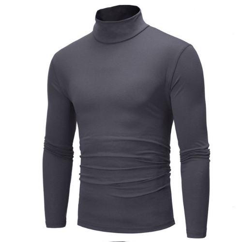 2018 New Autumn Winter Men'S Sweater Men'S Turtleneck Solid Color Casual Sweater Men's Slim Fit Brand Knitted Pullovers