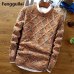 2018 New Fashion Mens Christmas Sweater Casual Slim Fit Male Clothing Long Sleeve Knitted Pullovers Winter Thick Sweater Men