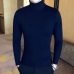 2018 New Men's Turtleneck Pullover Sweaters Male Autumn Slim Fit Turtleneck Sweater Red Black White Knitted Pullovers