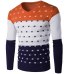 2019 5 Colors Striped Sweater Men Warm Long Sleeve V Neck Winter Clothes For Male Fashion Slim Fit Print Pullover Sweater