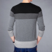 2019 Autumn Fashion Brand Casual Sweater O-Neck Striped Slim Fit Mens Sweaters Pullovers Men Pull Homme Contrast Color Knitwear