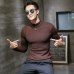 2019 Autumn New Men's Turtleneck  Sweaters Pullover Male Solid Color Slim Fit Turtleneck Sweater Tops Knitted Pullovers S-2XL