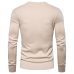 2019 Autumn Winter Brand Quality 100% Cotton Mens Sweaters V Neck Pullovers Men Solid Embroidery Sweater Men