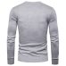 2019 Autumn Winter Brand Quality 100% Cotton Mens Sweaters V Neck Pullovers Men Solid Embroidery Sweater Men