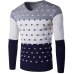 2019 Autumn Winter New Casual Sweater Men Pattern Knitted Pullovers Fashion Slim Fit Christmas Gift Male Sweater