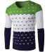 2019 Autumn Winter New Casual Sweater Men Pattern Knitted Pullovers Fashion Slim Fit Christmas Gift Male Sweater