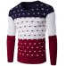 2019 Autumn Winter New Casual Sweater Men Pattern Knitted Pullovers Fashion Slim Fit Christmas Gift Male Sweater