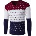 2019 Autumn Winter New Casual Sweater Men Pattern Knitted Pullovers Fashion Slim Fit Christmas Gift Male Sweater