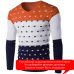 2019 Autumn Winter New Casual Sweater Men Pattern Knitted Pullovers Fashion Slim Fit Christmas Gift Male Sweater