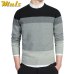 2019 Brand MuLS 100% Cotton Mens Sweaters Striped Sweaters Male Pullover Jersey Man Autumn Winter Knitwears Fashion Jumpers Boy