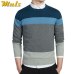 2019 Brand MuLS 100% Cotton Mens Sweaters Striped Sweaters Male Pullover Jersey Man Autumn Winter Knitwears Fashion Jumpers Boy