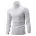 2019 High Quality Warm Turtleneck Sweater Men Fashion Solid Knitted Mens Sweaters Casual Slim Pullover Male Double Collar Tops