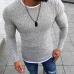 2019 Men's Autumn Sexy Skinny Sweater Solid Knitted Pullover thin sweaters O-Neck Slim Fit Sweater Pullovers Plus Size S-5XL