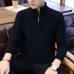 2019 Men's Sweaters Autumn Winter Warm Cashmere Wool Zipper Pullover Sweaters Man Casual Knitwear Plus Size M-XXXL