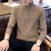 2019 Men's Sweaters Autumn Winter Warm Cashmere Wool Zipper Pullover Sweaters Man Casual Knitwear Plus Size M-XXXL