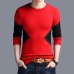 2019 New Autumn Winter Fashion Brand Clothing Men's Sweaters Breathable Slim Fit Men Pullover Contrast Color Knitted Sweater Men