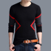 2019 New Autumn Winter Fashion Brand Clothing Men's Sweaters Breathable Slim Fit Men Pullover Contrast Color Knitted Sweater Men