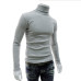 2019 New Autumn Winter Men'S Sweater Men'S Turtleneck Solid Color Casual Sweater Men's Slim Fit Brand Knitted Pullovers