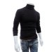 2019 New Autumn Winter Men'S Sweater Men'S Turtleneck Solid Color Casual Sweater Men's Slim Fit Brand Knitted Pullovers