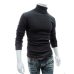 2019 New Autumn Winter Men'S Sweater Men'S Turtleneck Solid Color Casual Sweater Men's Slim Fit Brand Knitted Pullovers