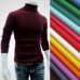 2019 New Autumn Winter Men'S Sweater Men'S Turtleneck Solid Color Casual Sweater Men's Slim Fit Brand Knitted Pullovers