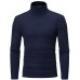 2019 New Autumn Winter Men'S Sweater Men'S Turtleneck Solid Color Casual Sweater Men's Slim Fit Brand Knitted Pullovers 7 color