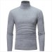 2019 New Autumn Winter Men'S Sweater Men'S Turtleneck Solid Color Casual Sweater Men's Slim Fit Brand Knitted Pullovers 7 color