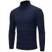 2019 New Autumn Winter Men'S Sweater Men'S Turtleneck Solid Color Casual Sweater Men's Slim Fit Brand Knitted Pullovers 7 color