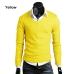 2019 New Fashion Sweater Men Long Sleeve Pullovers Outwear Man V-Neck Sweaters Tops Loose Solid Fit Knitting Clothing Casual