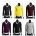 2019 New Fashion Sweater Men Long Sleeve Pullovers Outwear Man V-Neck Sweaters Tops Loose Solid Fit Knitting Clothing Casual