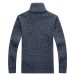 2019 New Men's Solid Color Sweatercoat Male Autumn Winter Thick Sweater coat Outerwear Slim Fit  Wool Fleece Sweaters Jacket 3XL