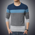 2019 Spring Autumn Casual Men's Sweater O-Neck Striped Slim Fit Knittwear Mens Sweaters Pullovers Pullover Men Pull Homme M-5XL