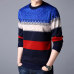 2019 brand casual autumn winter warm pullover knitted striped male sweater men dress thick mens sweaters jersey clothing 41200