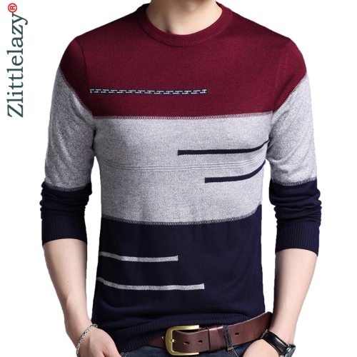 2019 brand male pullover sweater men knitted jersey striped sweaters mens knitwear clothes sueter hombre camisa masculina 100