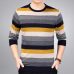 2019 brand social cotton thin men's pullover sweaters casual crocheted striped knitted sweater men masculino jersey clothes 5066