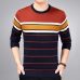 2019 brand social cotton thin men's pullover sweaters casual crocheted striped knitted sweater men masculino jersey clothes 5066